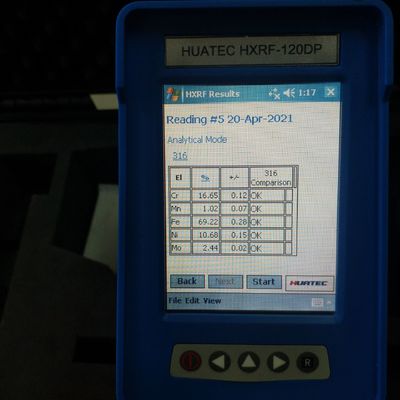 Détecteur tenu dans la main HXRF-120DP de PMI SI-PIN d'identification d'analyseur d'alliage/alliage