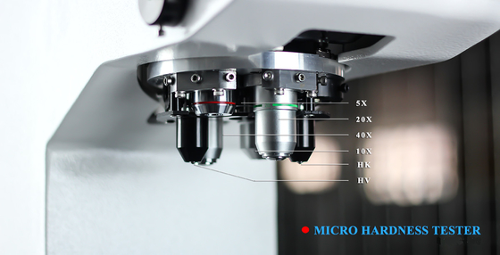 Mécanisme micro relève-voie Knook Digital d'appareil de contrôle de dureté de Vickers de guide croisé optique