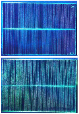 Les panneaux de sensibilité à NiCr jumeaux sont fissurés TypeIASTM E1417 AMS 2647D ISO 3452 JIS Z 2343-3