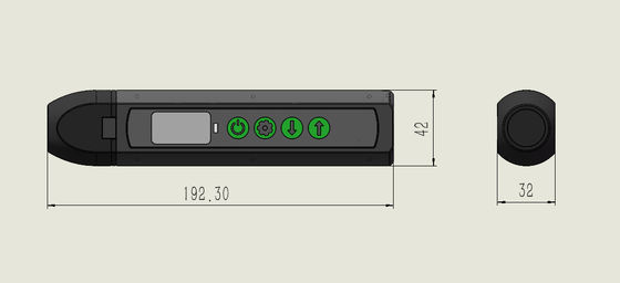 RS485 Ethernet Pas de contact sans couplage Écho unique Écho double EMAT Ultrasons Épaisseur TG-14D
