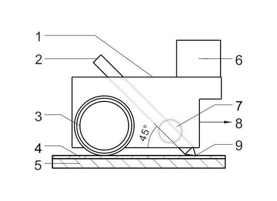 Appareil de contrôle de revêtement de dureté de crayon de dureté de film de méthode d'éraflure de crayon d'ASTM D3363-00